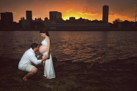 Ensaio Gestante. Locação: Parque das Esculturas - Recife.